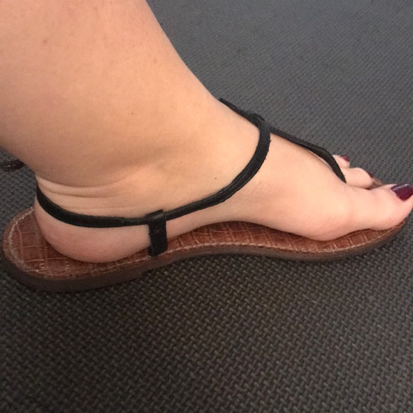 Sam Edelman - Black Gigi thong sandals flats Sz 9 - Picture 5 of 7